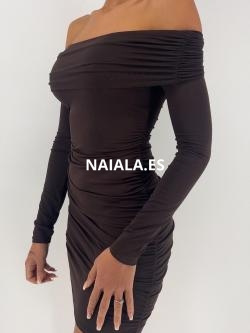 Vestido Zeneta Marrón